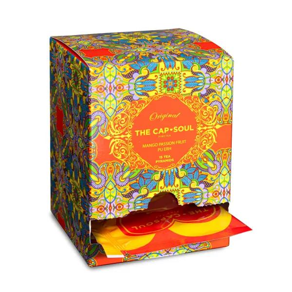 Pirámides Ensobradas de Té Rojo Mango Maracuya