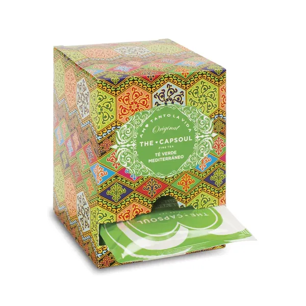 Pirámides Ensobradas de Té Verde Mediterraneo